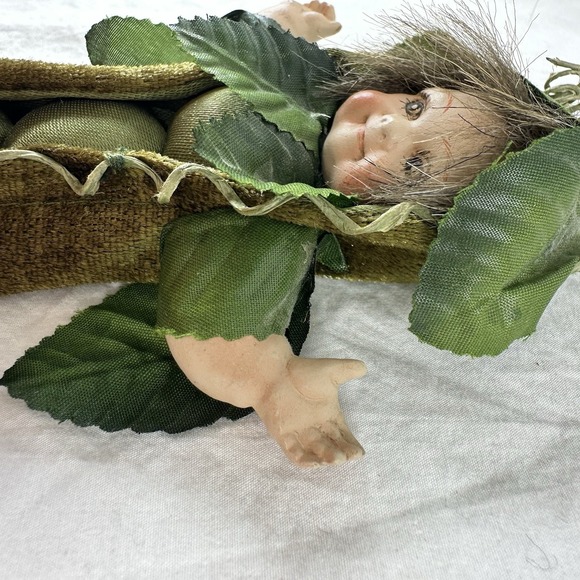 Vintage Mark Roberts Fairies Garden Baby Veggie Sweet Pea Fairy Ornament 8" Cute - Picture 7 of 12
